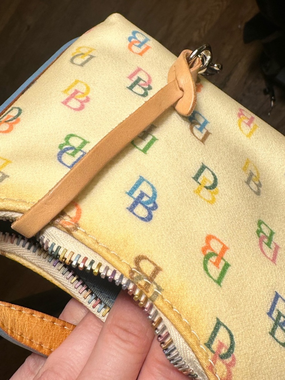 Dooney & Bourke Rainbow Monogram Bitsy Bag - Picture 12 of 14